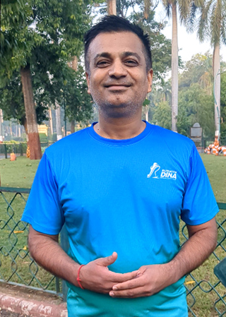 Hardik from the RunWithDina community