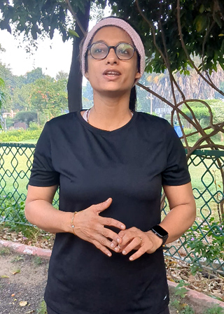 Ruchita from the RunWithDina community